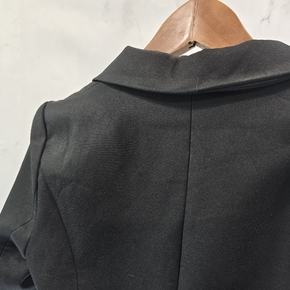 Lioness Blazer Womens XS Black Double Breasted Jacket Stretch Buttons Palermo - Picture 8 of 14